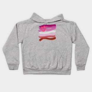 Pride Paint Lesbian 3 Kids Hoodie